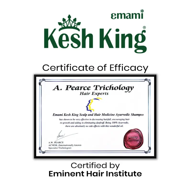 Kesh King Ayurvedic Anti Hair Fall Shampoo +80 ml - Image 2
