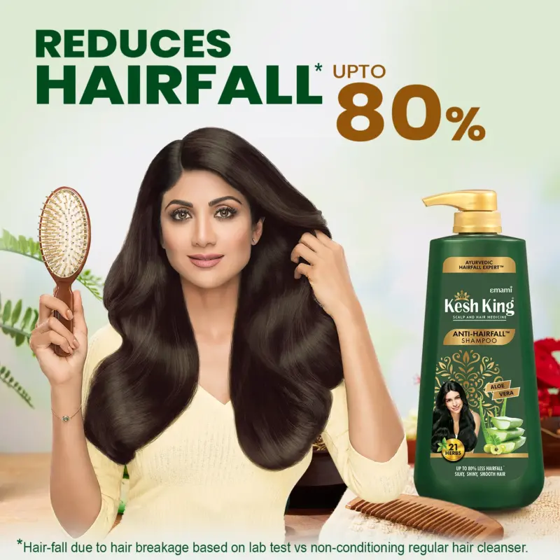 Kesh King Ayurvedic Anti Hair Fall Shampoo +80 ml - Image 3