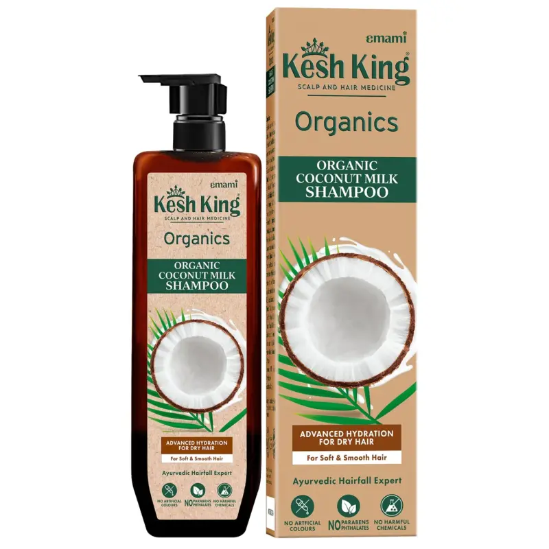 Kesh King Organics - Organic Coconut Milk Shampoo for Advanced Hydration 300 ml