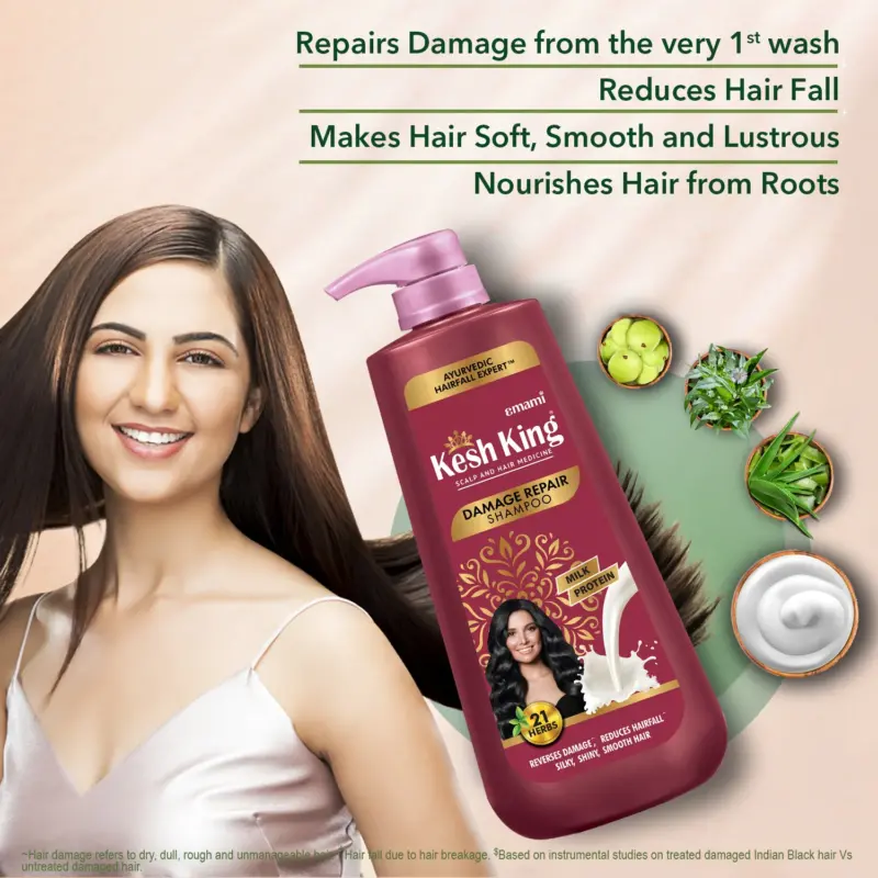 Kesh King Ayurvedic Damage Repair Shampoo +80 ml - Image 6