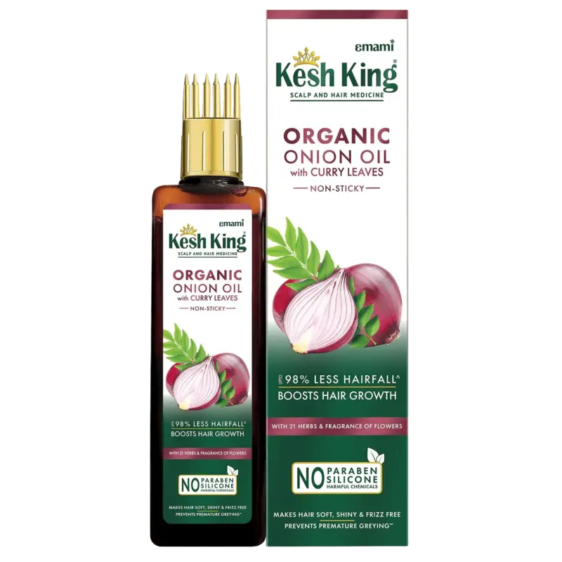 Kesh King Organic Onion Oil With Curry Leaves 100 ml 200 ml