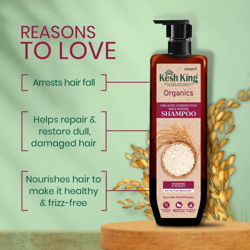 Kesh King Organics - Organic Fermented Rice Water Shampoo 300 ml - Image 7