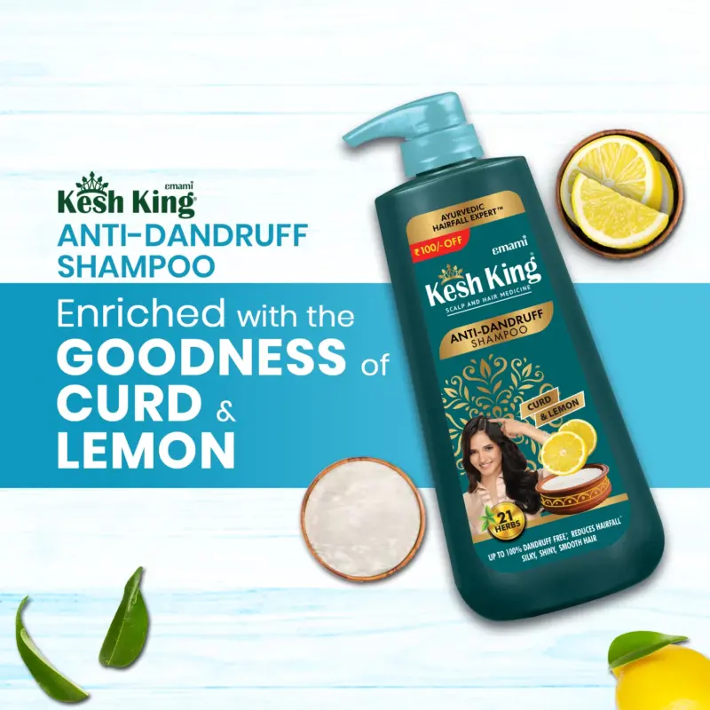 Kesh King Ayurvedic Anti Dandruff Shampoo +340 ml - Image 3