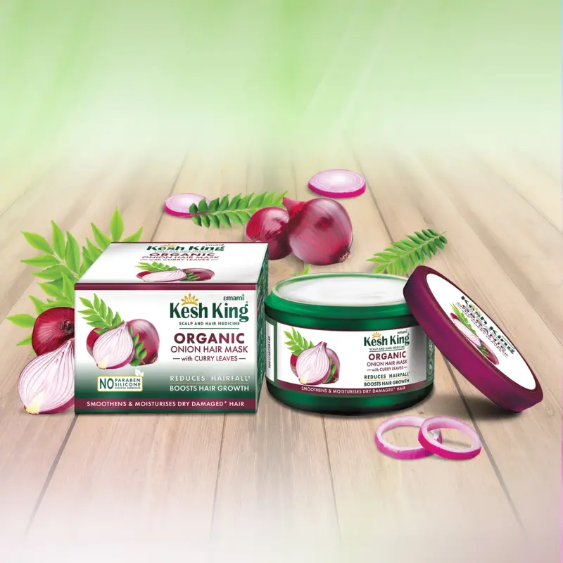 Kesh King Organic Onion Hair Mask With Curry Leaves - 200ml - Image 3