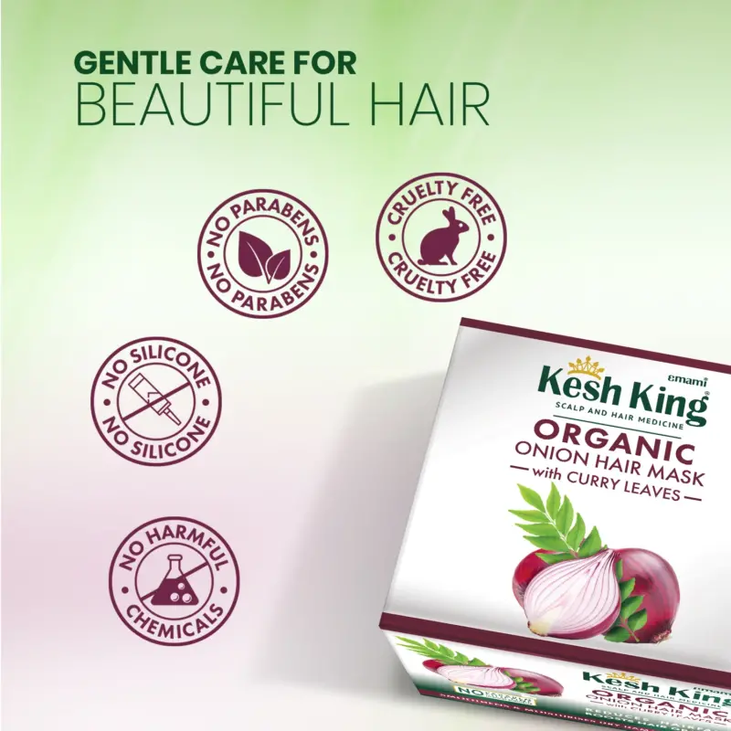 Kesh King Organic Onion Hair Mask With Curry Leaves - 200ml - Image 6